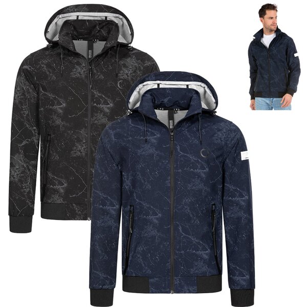 LPO - funktionelle, winddichte 3 Lagen Stretch Kapuzen Softshell Jacke - Vito II