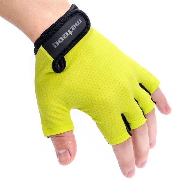 METEOR - Fahrradhandschuhe - FLOW 2019 - mit Gelpad - gelb neon