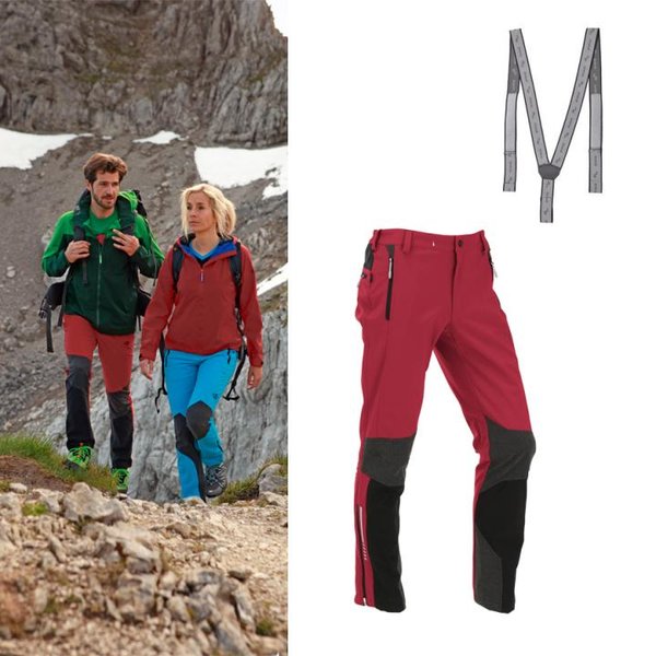 Maul - Monte Tamaro XT - Herren Softshellhose - rot