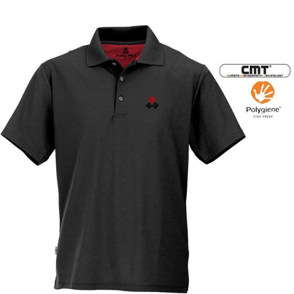 Maul - Spiez 2021 antibakterielles Herren Poloshirt - schwarz