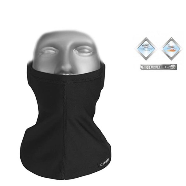 Gwinner - Sturmhaube Kopfhaube Gesichtsmaske - SILVERPLUS, schwarz S/M