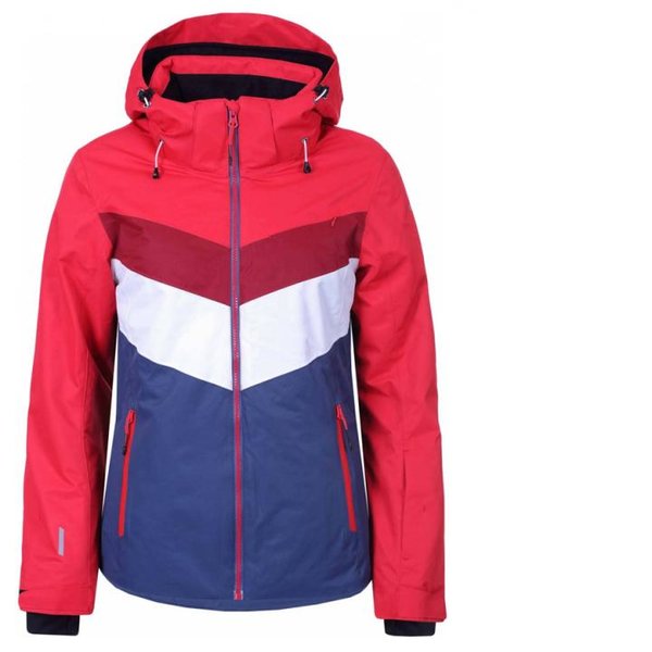 ICEPEAK - Damen wasserdichte Outdoorjacke Winterjacke Skijacke - blau rot