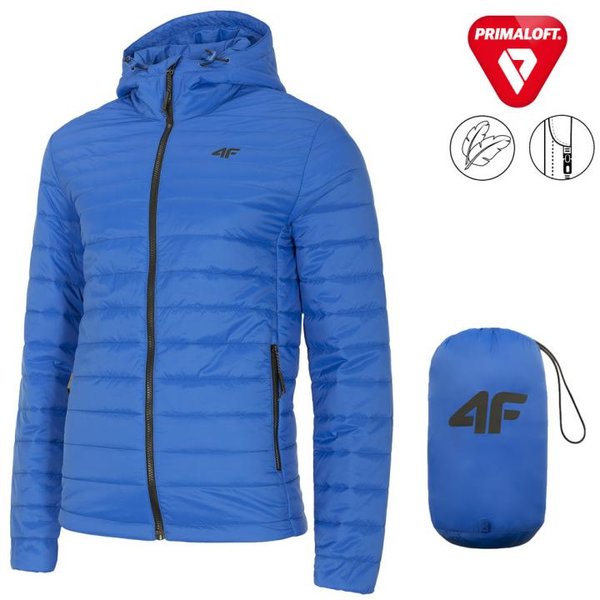 Primaloft Black Eco - Herren Steppjacke Winterjacke - blau