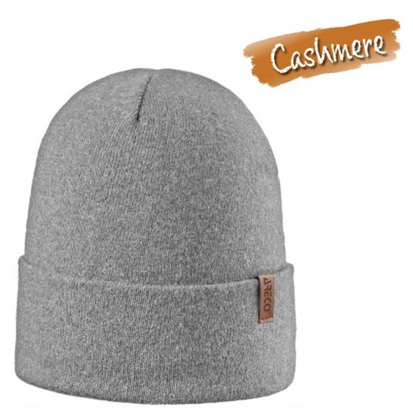 Areco - warme Merino Cashmere Wintermütze, grau
