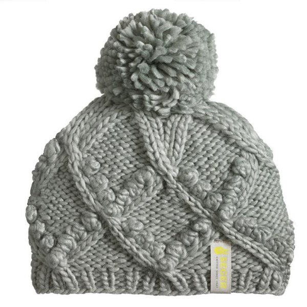 Seger -Damen weiche Strickmütze - grau