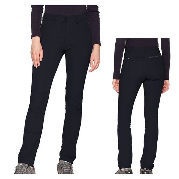 Salewa Damen Puez Terminal 2 DST W Reg PNT Lange Hosen Softshellhose, schwarz 40 L