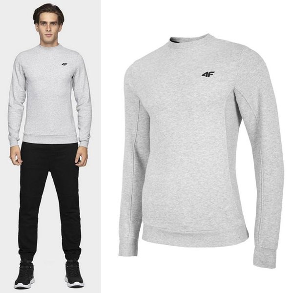 4F - Herren Pullover Casual Sport - grau