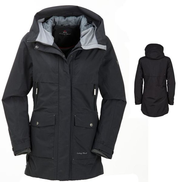 MAUL - TAYRA Megatex Wintermantel Regenparka Jacke - schwarz
