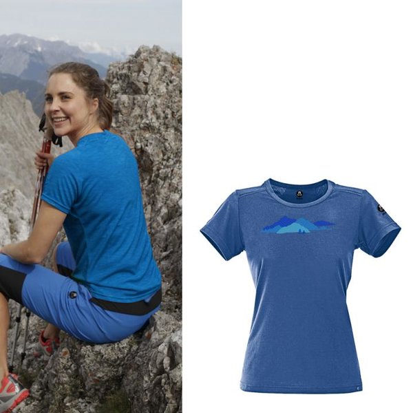 Maul - Sonnberg 2019 - Damen Wandershirt - blau