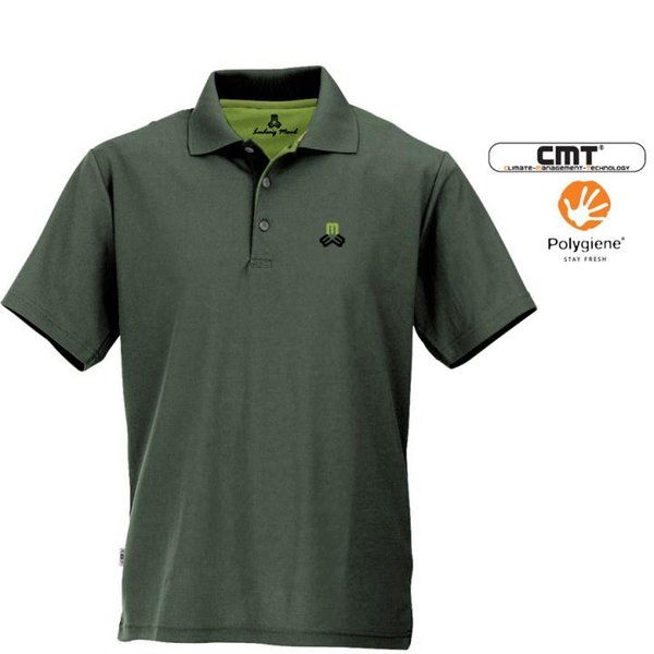 Maul - Spiez 2021 antibakterielles Herren Poloshirt - dunkelgrün