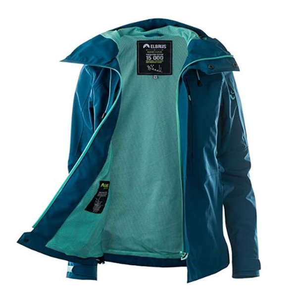 Elbrus Damen Wo's Light Jacket - Hardshell Outdoorjacke 15.000 - ocean