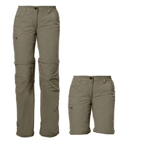 Vaude Damen Outdoor Zipp-off Hose Farley ZO IV, Wanderhose - tarn 40 M/L