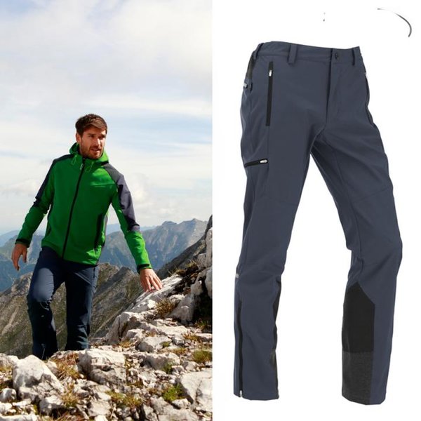 Maul - Auerspitz II - Herren Softshell-Tourenhose - blau