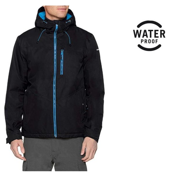 ICEPEAK - Herren Winterjacke Skijacke - schwarz blau