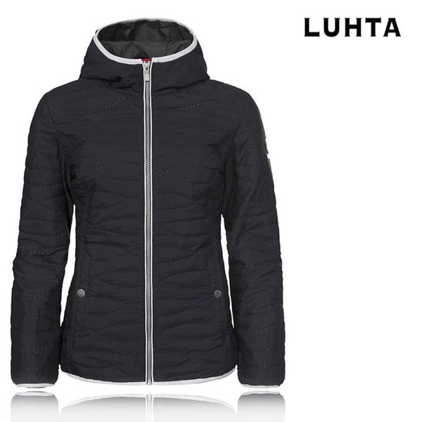 LUHTA - Damen Steppjacke Frühlingsjacke Hybridjacke - navy XS/34