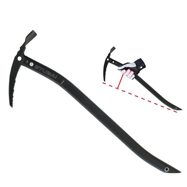 STUBAI - LEVEL Eispickel, schwarz, 59cm