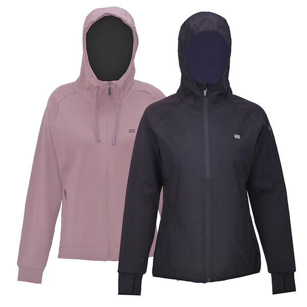OXIDE - Damen Hoody, Sportjacke mit Microfleece