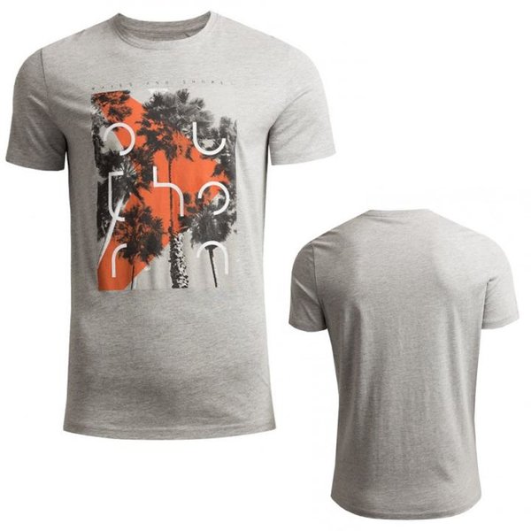 Outhorn - waves and shores - Herren Baumwollshirt - grau