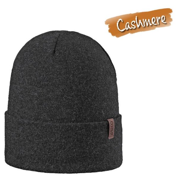 Areco - warme Merino Cashmere Wintermütze, dunkelgrau