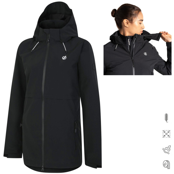 Dare2b - wasserdichte ARED 20K Damen Funktionsjacke Switch Up II, blk