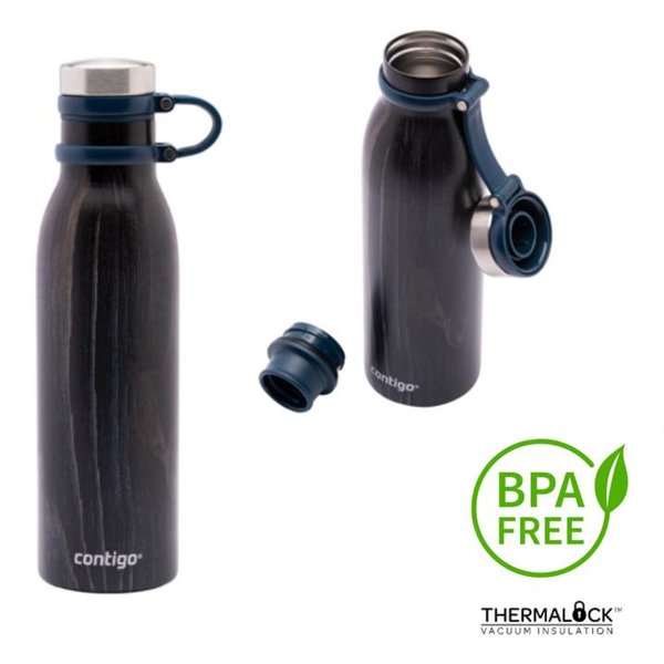 Contigo - Matterhorn - Kalt/Warm Trinkflasche - indigo wood