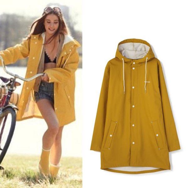 Tretorn - Wings Rain Jacket - Damen Regenmantel - senfgelb M