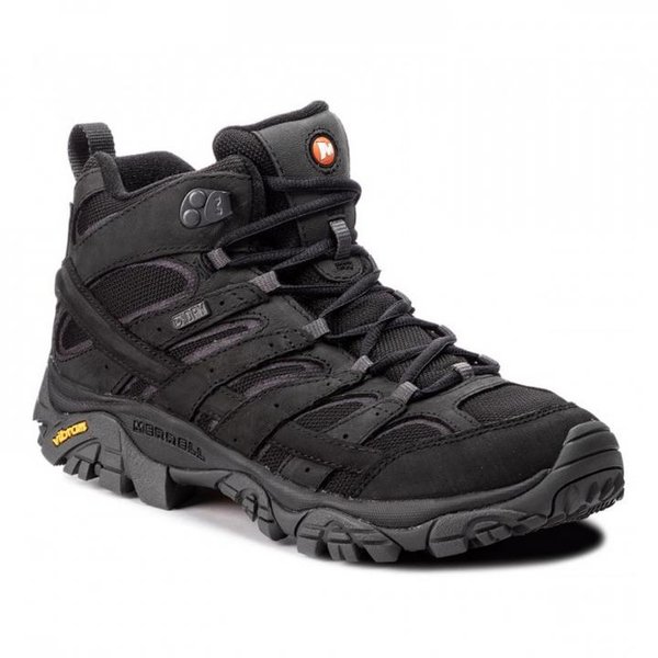 MERELL - Moab 2 Smooth GTX Mid Outdoorschuhe, schwarz