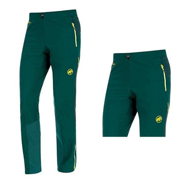 Mammut Herren Shoftshell Skitouren-Hose Outdoorhose Aenergy, grün 48 S/M