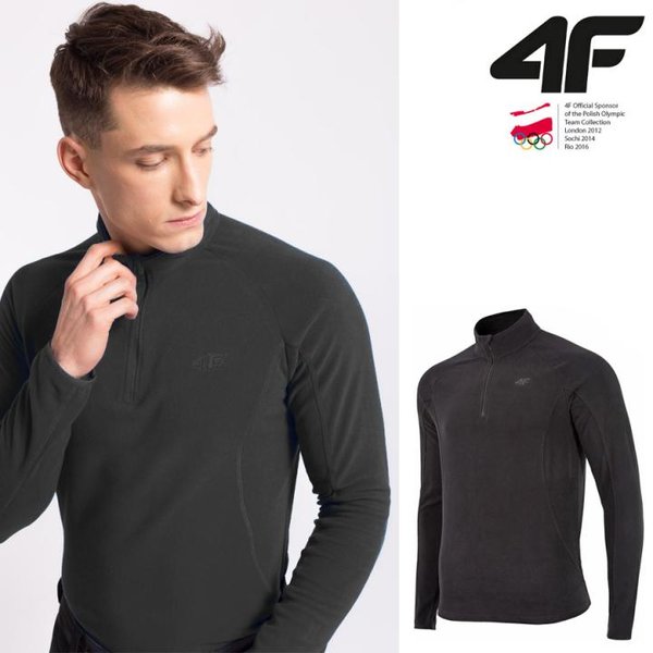 4F - Herren Fleece Langarmshirt