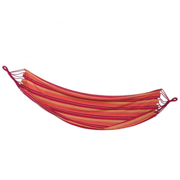 Spokey - IPANEMA - große Hängematte - Stoffhängematte - 100x200cm - orange rot