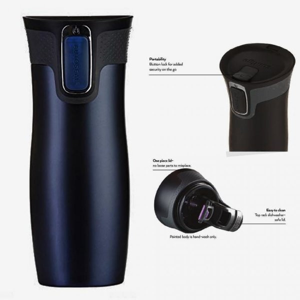 Contigo Thermobecher West Loop Kaffeebecher Teebecher - 470ml - monaco navy blue