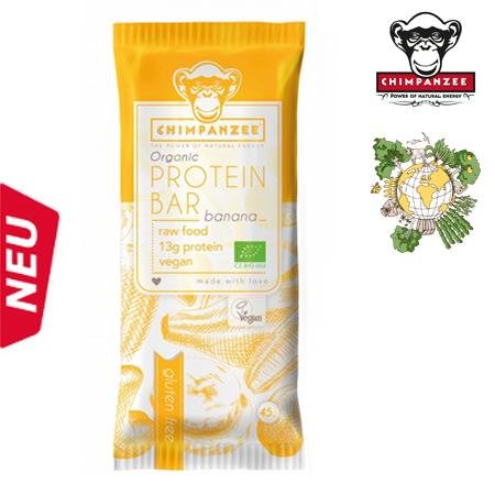 Chimpanzee - Protein Energy Bar Vegan (55 gr.) - glutenfrei - BANANA