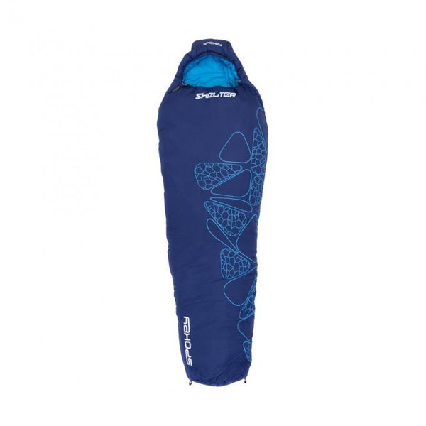 Spokey - SHELTER LITE II Schlafsack 260T Diamond Ripstop - 2,3m - blau
