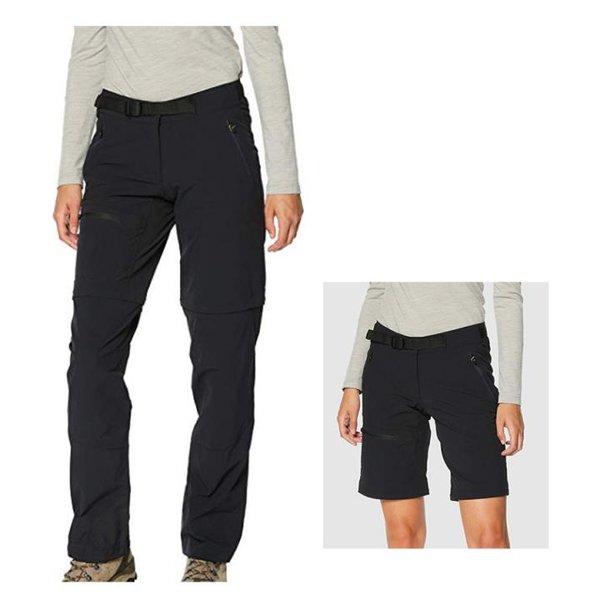 Vaude Damen Badile Zo Pants Hose Outdoorhose Softshell - schwarz - 38 S/M