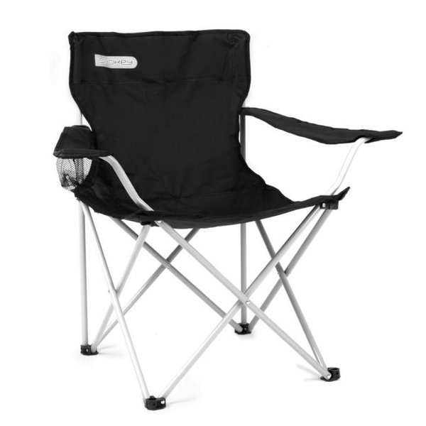 SPOKEY - Angler Deluxe - Klappstuhl Campingstuhl - schwarz grau