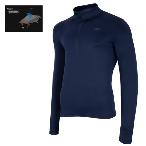 4F - Herren Funktions Langarmshirt - navy