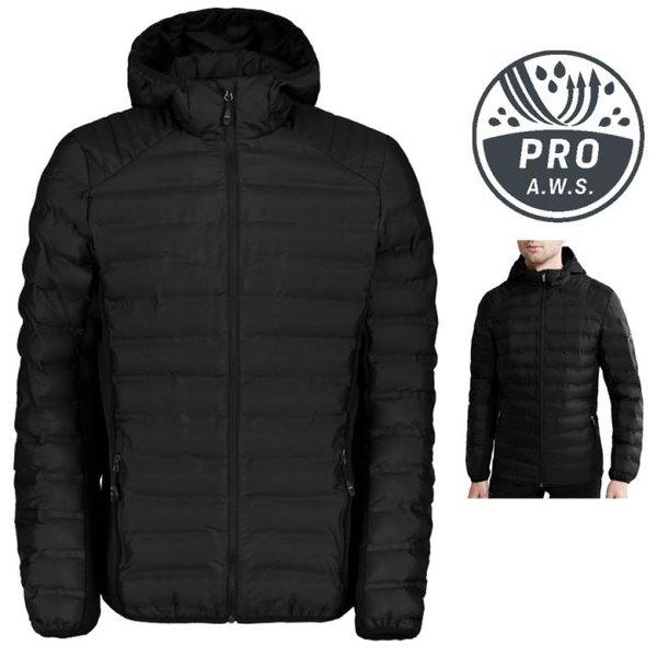 RUKKA - Windjacke Regenjacke Steppjacke TURKU, schwarz