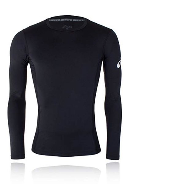 ASICS Herren Langarmshirt Ls Base Funktionsshirt, schwarz M/L