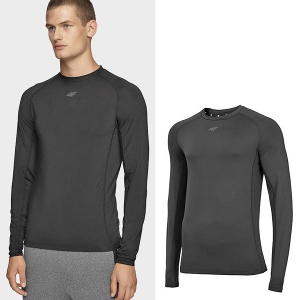 4F - 4FDry-Finish - Herren Sport Langarmshirt - schwarz