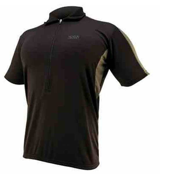 IXS Herren Bike- Sport Polo-Shirt Radtrikot - schwarz - S