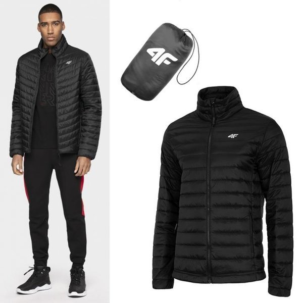 4F - Herren Primaloft Black Eco ® Steppjacke - schwarz