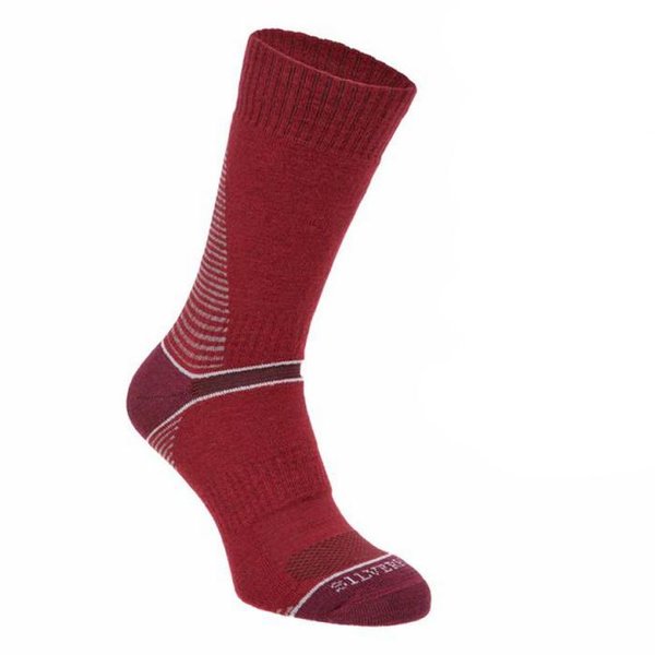 Silverpoint - On The Move Boot Sock - Merino Socken - rot