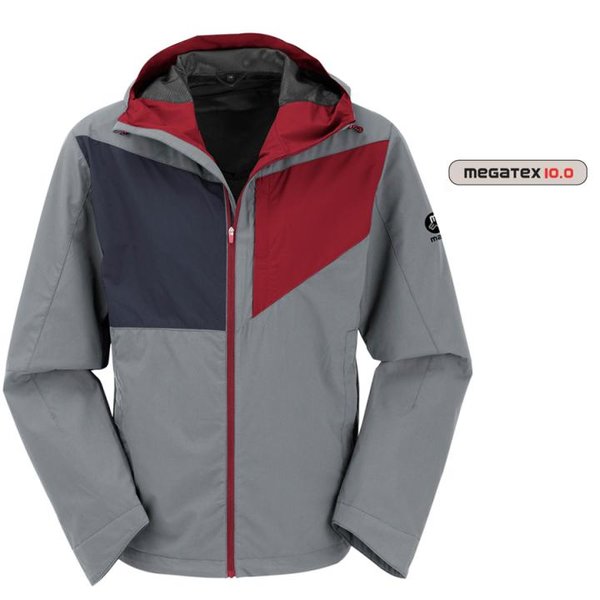 Maul - Hardshell Regenjacke Bleikogel II - Herren Megatex 10.0 Jacke - grau