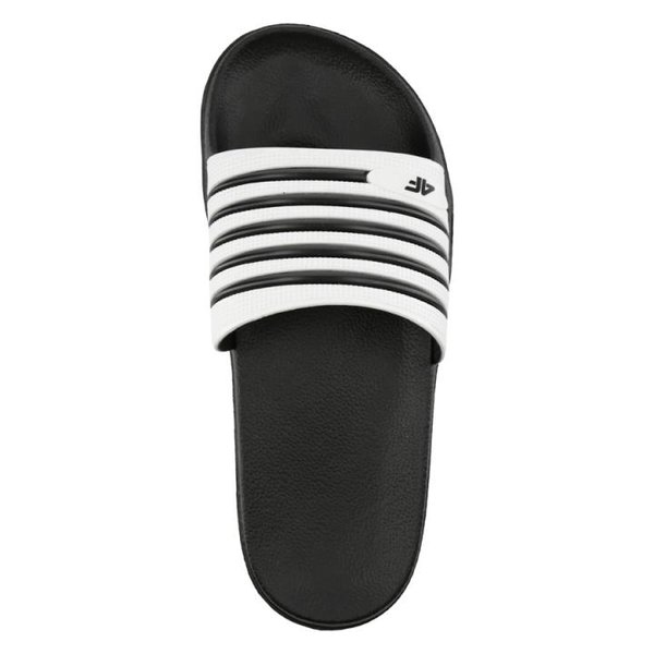 4F - Pool Slippers - Badeschuhe - schwarz weiß