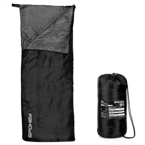 Spokey - Sommertime - Deckenschlafsack +14° bis +20° - schwarz