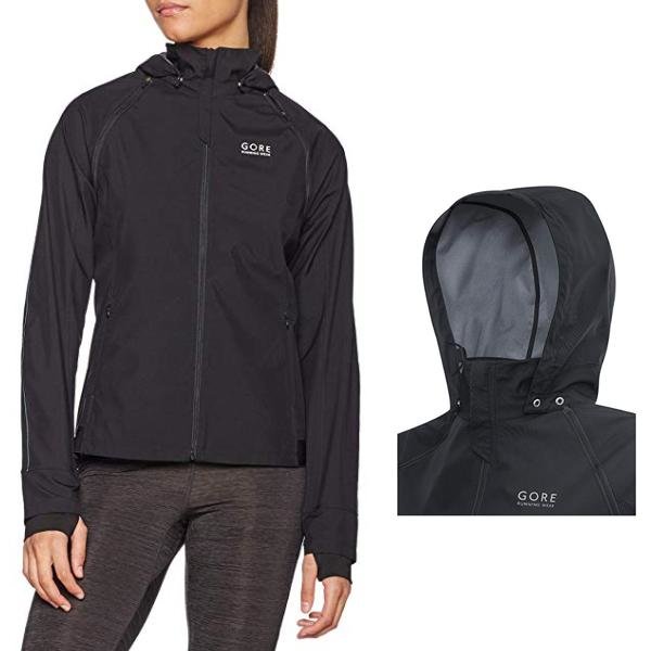 GORE WEAR Damen Essential Windstopper Zip-Off Jacke Sportjacke Weste - schwarz - L 40