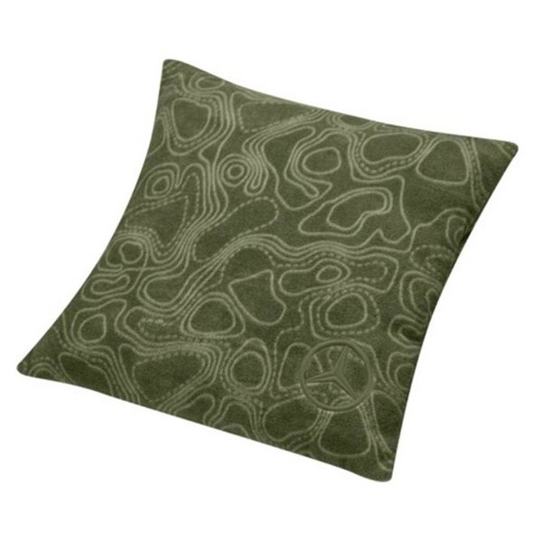 Mercedes kissen fleece polyester, khaki grün