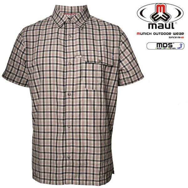 Maul - Asker 2 - Herren Outdoorhemd - grau kariert