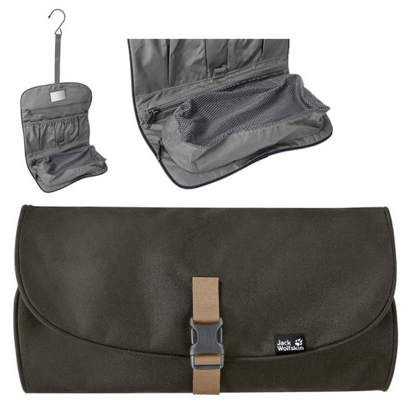 Jack Wolfskin Unisex Waschsalon Kulturbeutel, dark moss