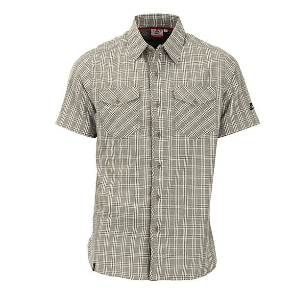 Maul - Tranby - Herren Outdoorhemd - grau rot kariert